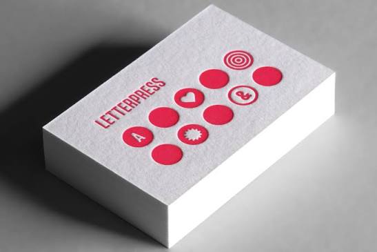 Cartes de visite letterpress Cotonou
